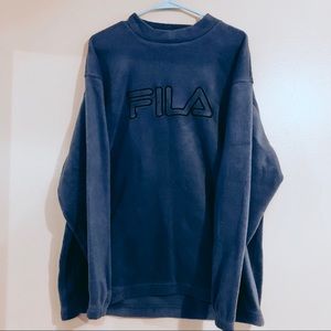 Vintage Fila Fleece Sweatshirt / Crewneck L